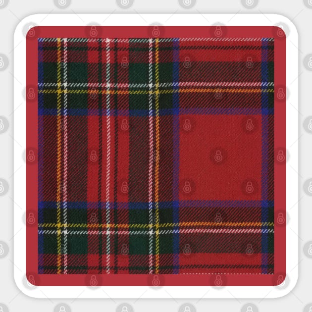 Royal Stewart Scottish Tartan Sticker by Yule